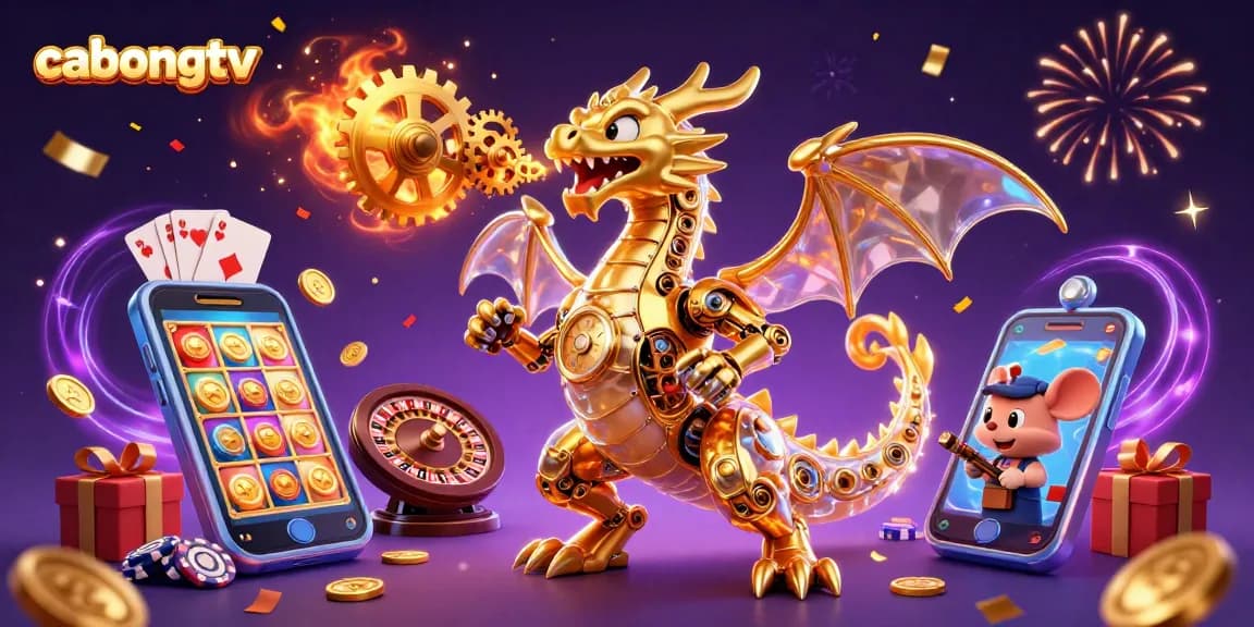 Experience thrilling soccer with cabongtv as gears and cogs ignite excitement in this vibrant illustration.