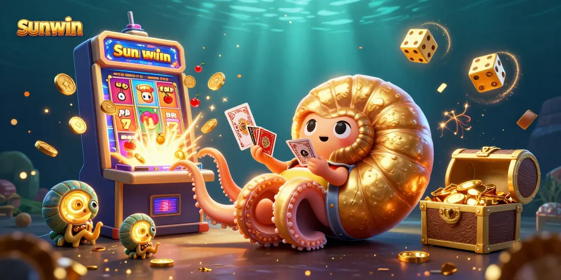 Experience winning excitement with Sunwin's vibrant casino scene featuring a nautilus roulette and jackpot.