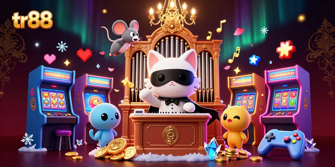 Experience thrilling gameplay at tr88 with vibrant slot machines and captivating characters in a dazzling casino scene.