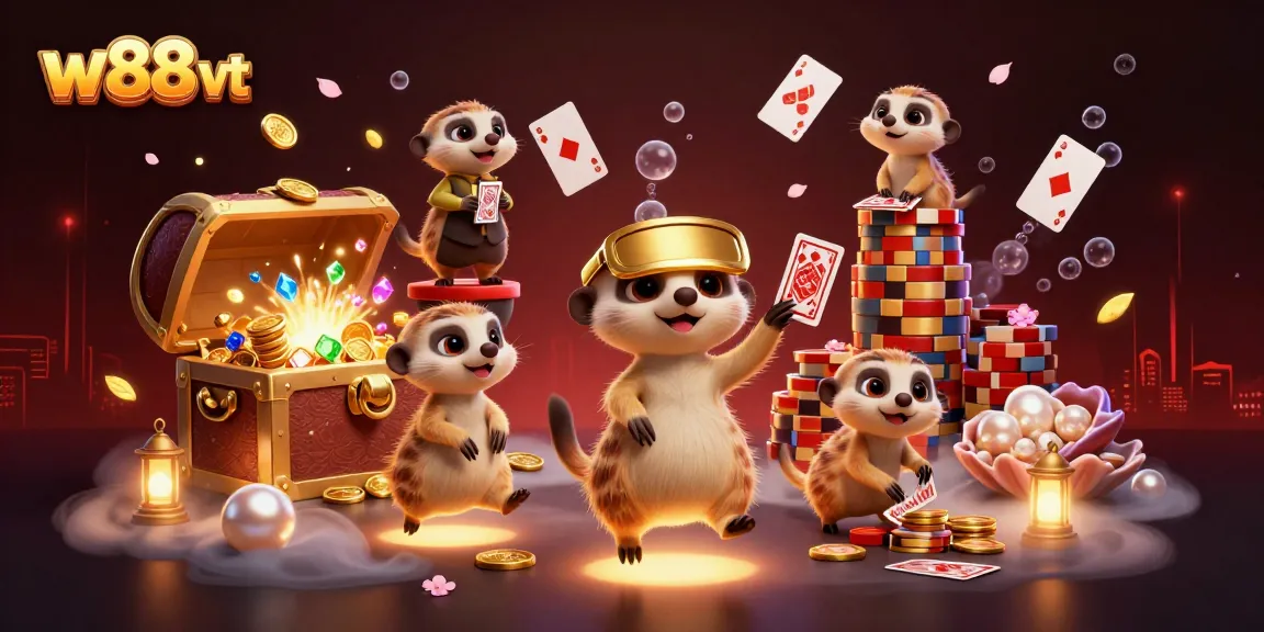 Cá cược tại w88 vt với nhiều trò chơi hấp dẫn, màu sắc rực rỡ và trải nghiệm sống động dành cho người chơi.