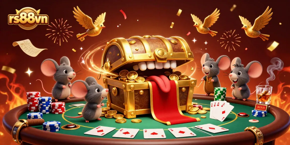 Experience high-stakes thrills with rs88vn's engaging poker scene featuring treasure and excitement.
