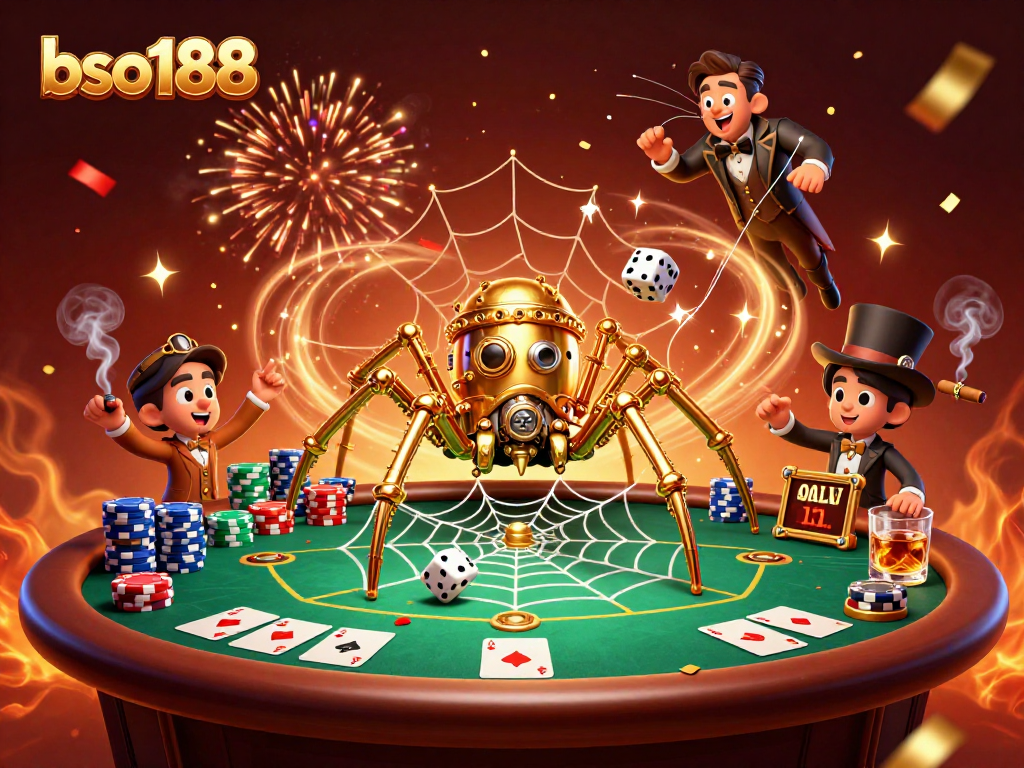 Engage with bso188's stunning 3D gaming illustration of poker excitement.