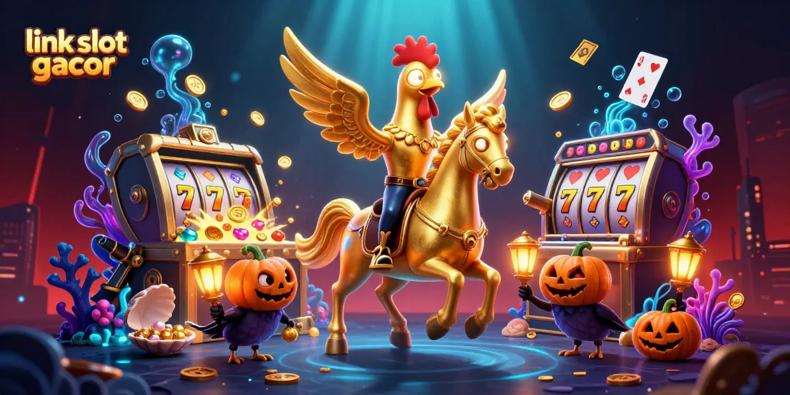 Experience thrilling gameplay with link slot gacor, featuring exciting slot reels and colorful gems.