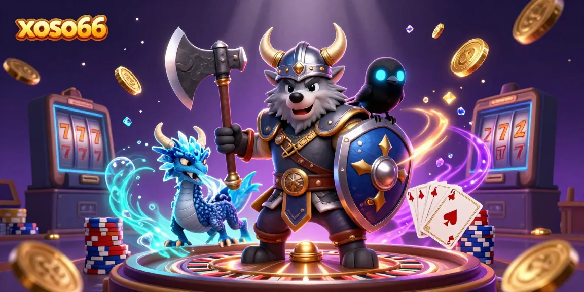 Engage with xoso66's thrilling adventure-laden casino, featuring Viking warriors, dragons, and exciting games.