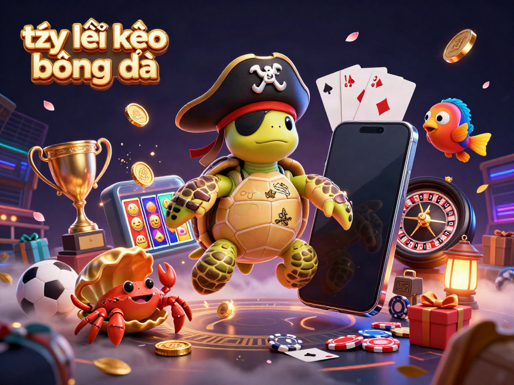 Experience thrilling sports betting with tỷ lệ kèo bóng đá, featuring vibrant pirate characters and engaging casino elements.