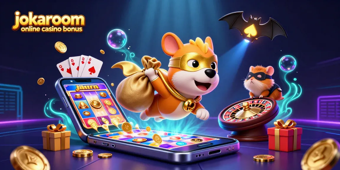 Experience the thrill of the jokaroom online casino bonus with dynamic characters and gaming elements.
