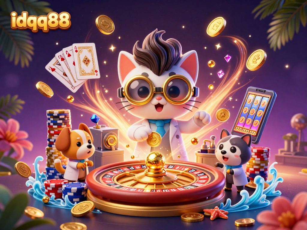 Experience thrilling gameplay at idqq88 while catching cascading golden coins and sparkling gems everywhere!