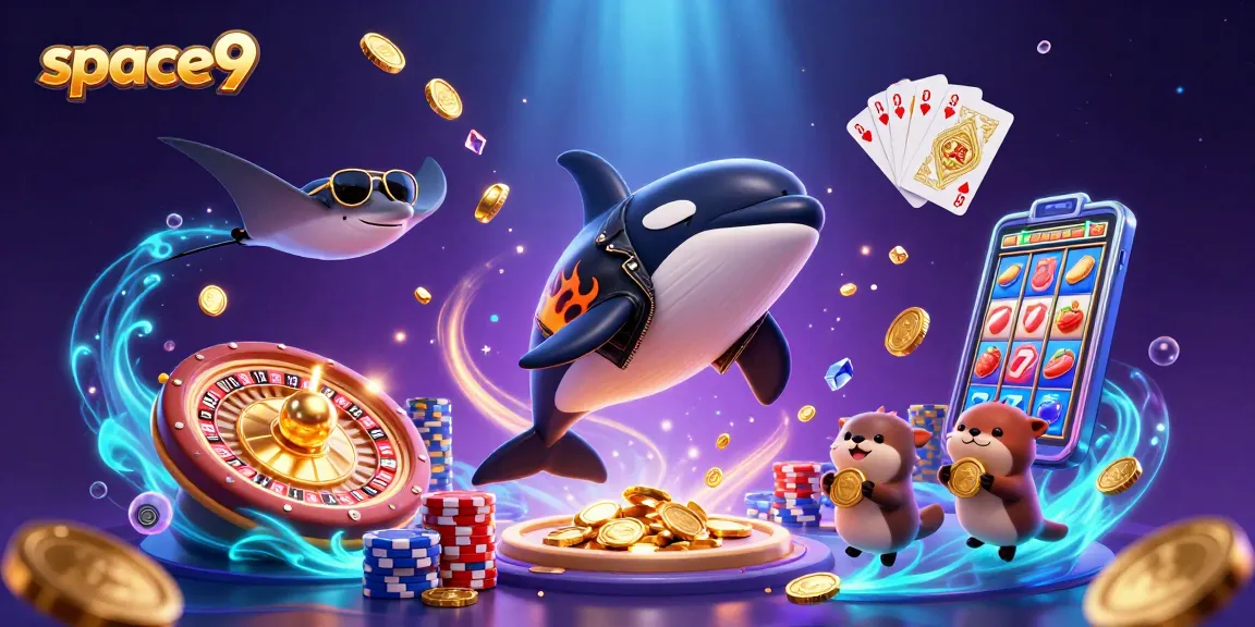 Engage with space9 casino's exciting games featuring vibrant characters and dynamic casino elements.