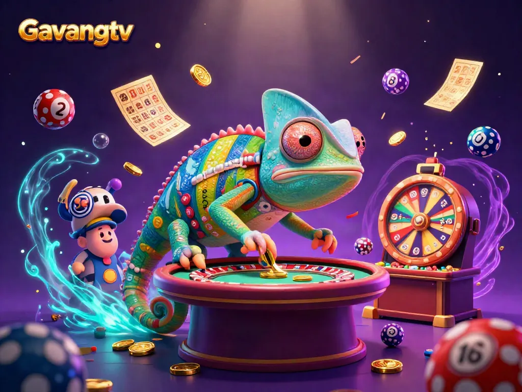Gavangtv captures the vibrant energy of a chameleon casino owner in a lively gambling scene.
